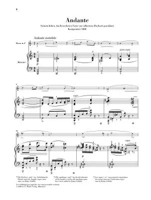 Andante in C Major - Strauss/Rahmer - F Horn/Piano - Sheet