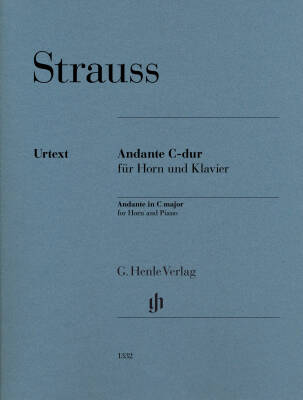 G. Henle Verlag - Andante in C Major - Strauss/Rahmer - F Horn/Piano - Sheet