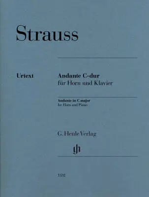 G. Henle Verlag - Andante in C Major - Strauss/Rahmer - F Horn/Piano - Sheet