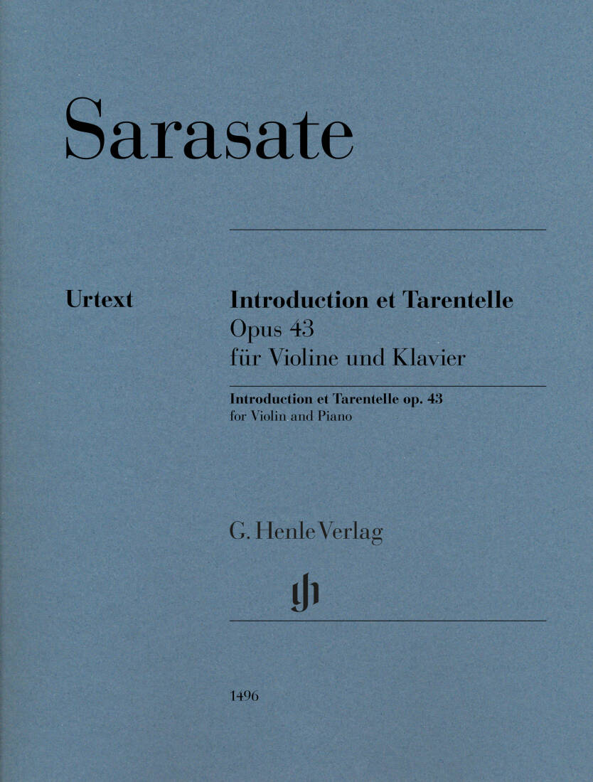 Introduction et Tarentelle Op. 43 - Sarasate - Violin/Piano - Book
