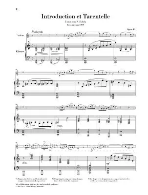 Introduction et Tarentelle Op. 43 - Sarasate - Violin/Piano - Book