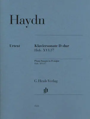 G. Henle Verlag - Sonata in D Major Hob XVI:37 - Haydn/Feder - Piano - Book