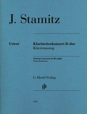 G. Henle Verlag - Concerto in B-Flat Major - Stamitz/Pfeffer - Clarinet/Piano - Book