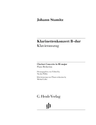 Concerto in B-Flat Major - Stamitz/Pfeffer - Clarinet/Piano - Book