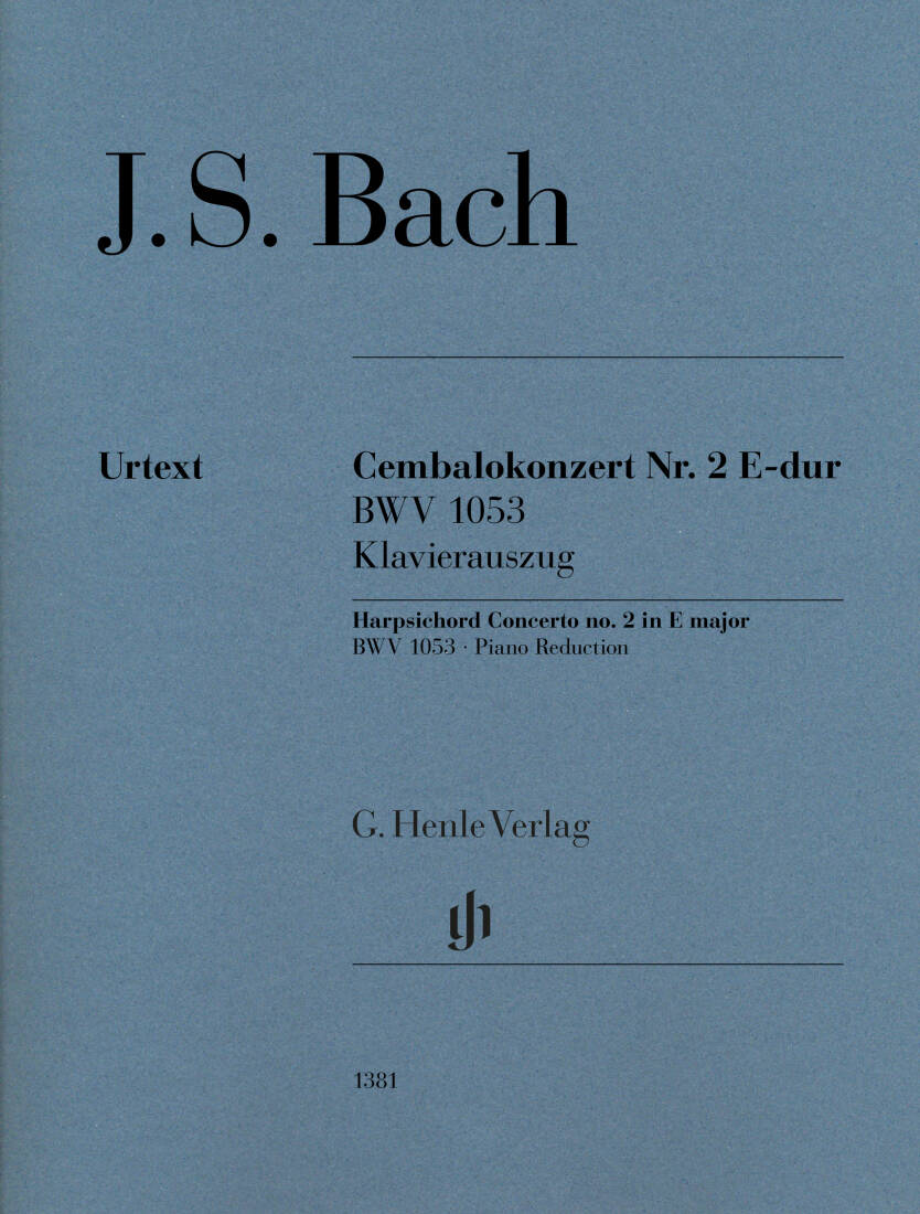 Harpsichord Concerto No. 2 in E Major BWV 1053 - Bach - 2P4H - Book