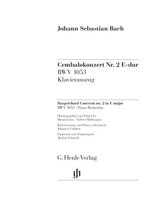 Harpsichord Concerto No. 2 in E Major BWV 1053 - Bach - 2P4H - Book