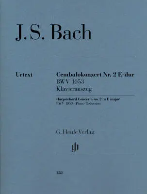 G. Henle Verlag - Harpsichord Concerto No. 2 in E Major BWV 1053 - Bach - 2P4H - Book