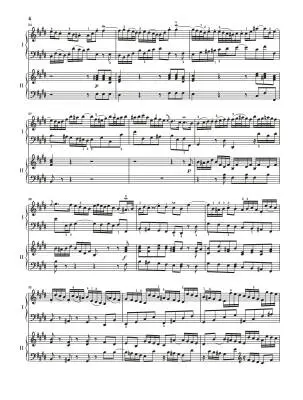 Harpsichord Concerto No. 2 in E Major BWV 1053 - Bach - 2P4H - Book