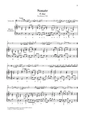 Sonata No. 1 in F Major - Marcello/Oppermann - Cello/Piano - Book
