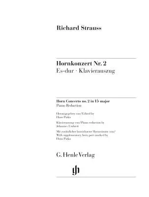 Horn Concerto No. 2 in E-Flat Major - Strauss/Pizka - Horn - Book