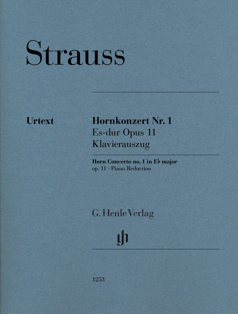Horn Concerto No. 1 in E-Flat Major, Op. 11 - Strauss/Damm - Horn - Book