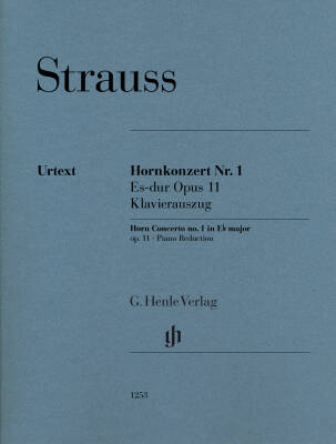 G. Henle Verlag - Horn Concerto No. 1 in E-Flat Major, Op. 11 - Strauss/Damm - Horn - Book