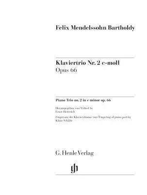 Piano Trio No. 2 in C Minor, Op. 66 - Mendelssohn - Parts
