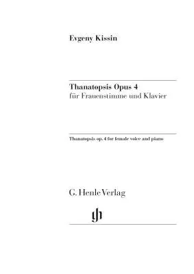 Thanatopsis, Op. 4 - Kissin - Female Voice/Piano - Book