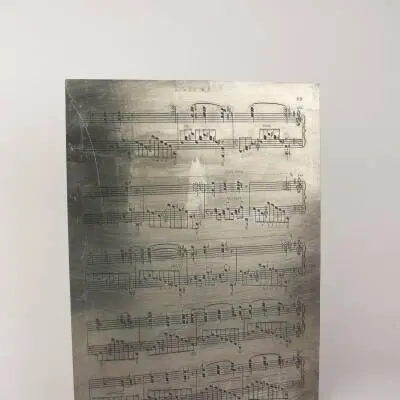 Beethoven Music Engraving Plate