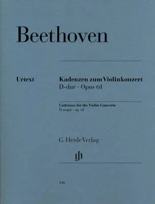 G. Henle Verlag - Cadenzas to Violin Concerto Op. 61 - Beethoven/Schneiderhan - Violin/Piano - Book