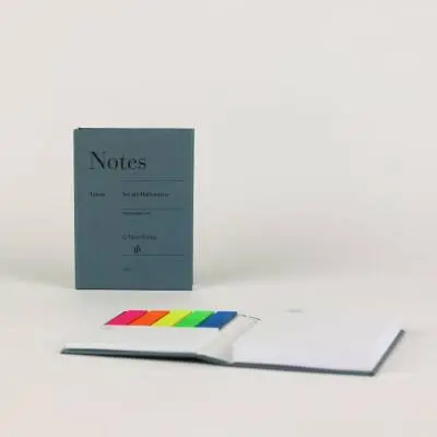 Henle Sticky Notes with Neon Adhesive Foil Markers