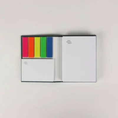 Henle Sticky Notes with Neon Adhesive Foil Markers