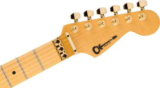 American Neo-Classic San Dimas Style 1 SD1 HH FR, Maple Fingerboard - Ivory Blitz