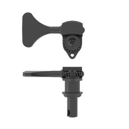 Ultralite Bass Tuning Machine 3/8\'\' with Short Y Key, Treble Side - Black