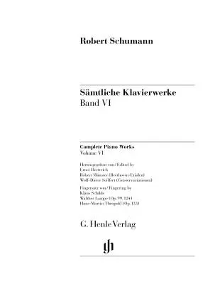 Complete Piano Works, Volume 6 - Schumann - Book - Hardcover
