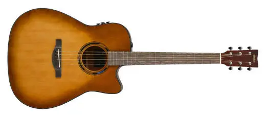 Yamaha - TransAcoustic Dreadnought Cutaway Acoustic/Electric Guitar with Gigbag - Sand Burst