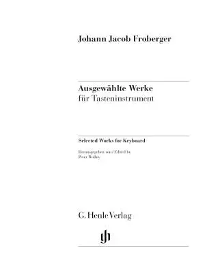 Selected Works for Keyboard - Froberger - Piano - Book