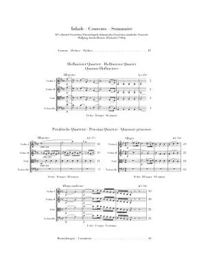 String Quartets, Volume 4 - Mozart - Parts Set