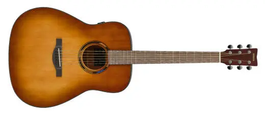 Yamaha - TransAcoustic Dreadnought Acoustic/Electric Guitar with Gigbag - Sand Burst