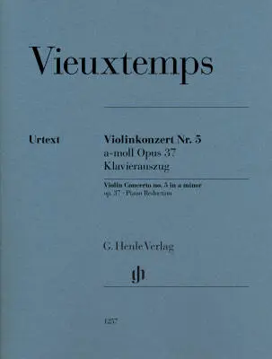 G. Henle Verlag - Concerto No. 5 in A minor, Op. 37 - Vieuxtemps/Iwazumi - Violin/Piano - Book