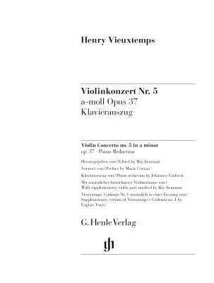 Concerto No. 5 in A minor, Op. 37 - Vieuxtemps/Iwazumi - Violin/Piano - Book