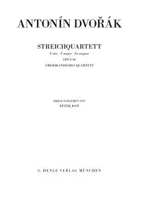 String Quartet in F Major Op. 96 - Dvorak - Study Score