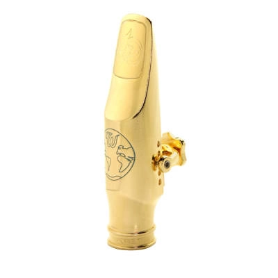 Gaia Tenor Sax Mouthpiece - Metal, Gold Plated, 6*