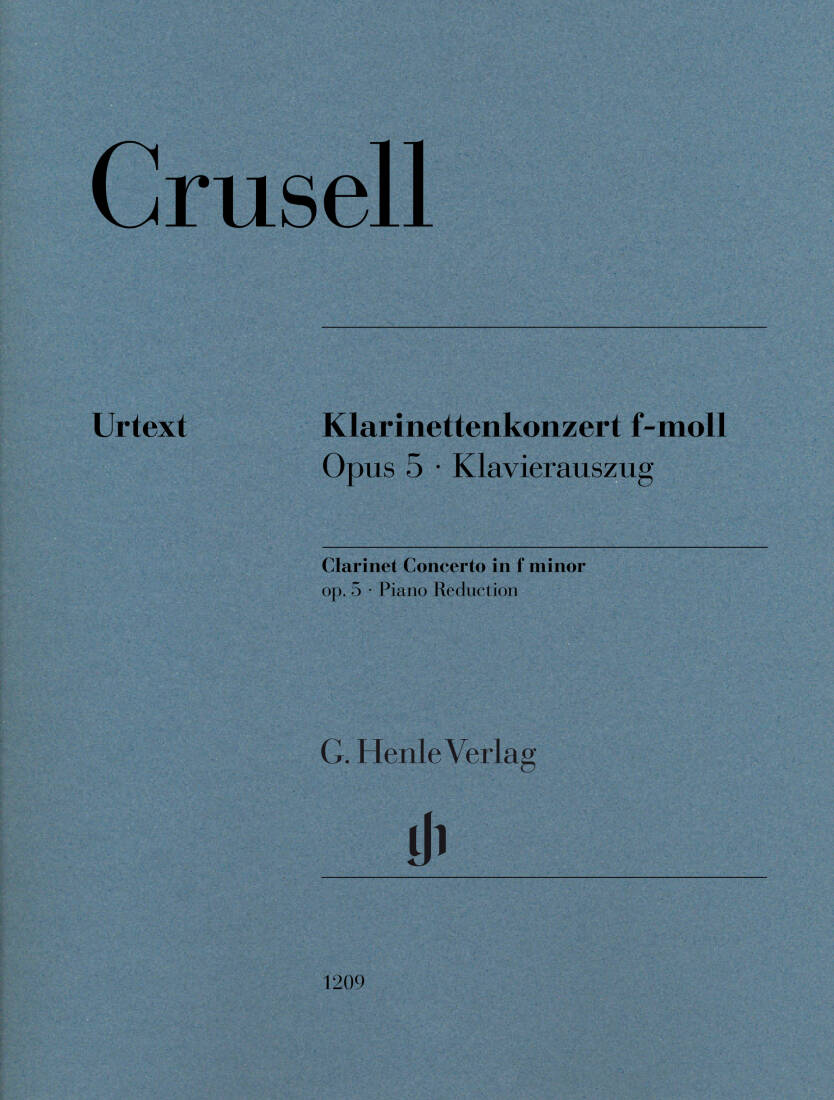 Concerto in F Minor, Op. 5 - Crusell - Clarinet/Piano - Book
