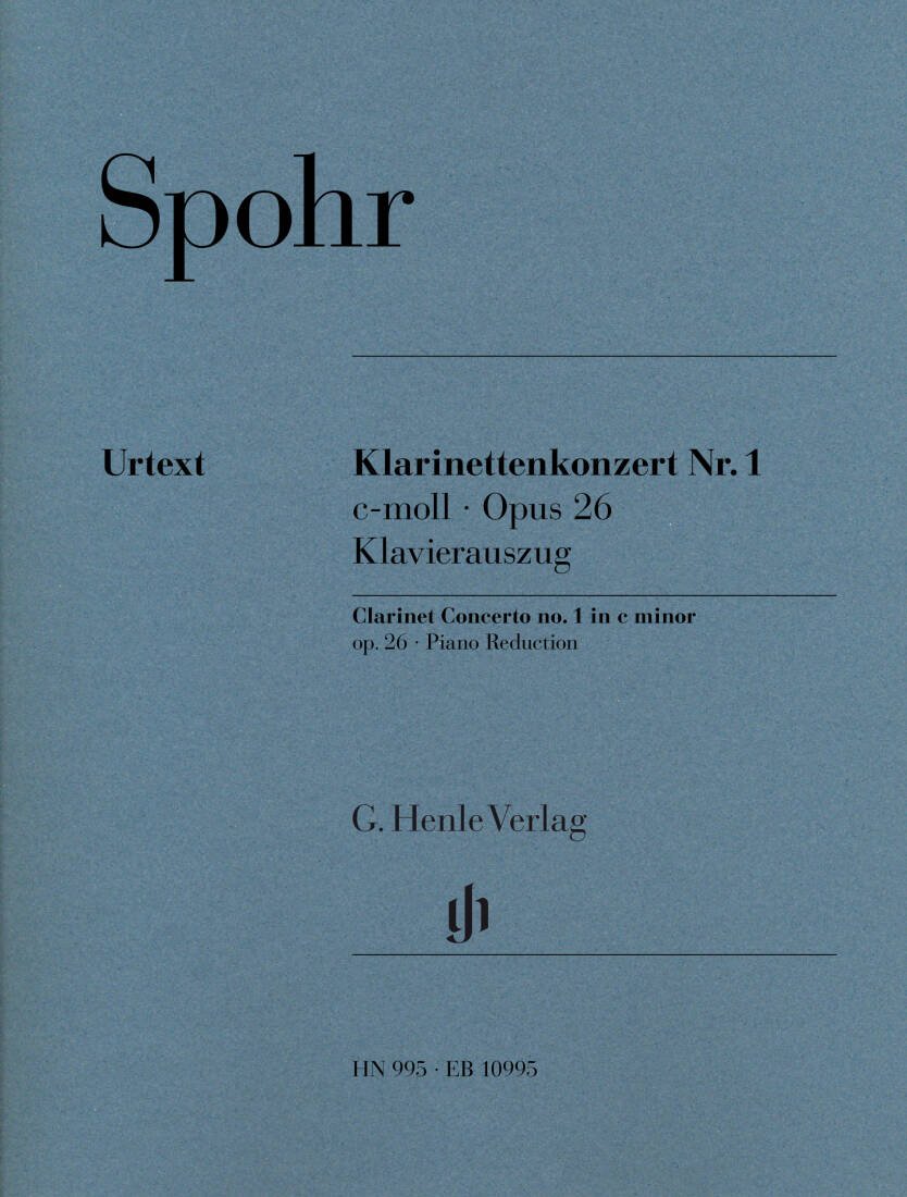 Concerto No. 1 in C minor, Op. 26 - Spohr - Clarinet/Piano - Book