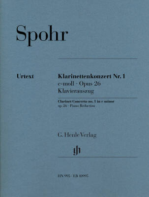 G. Henle Verlag - Concerto No. 1 in C minor, Op. 26 - Spohr - Clarinet/Piano - Book