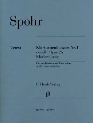 G. Henle Verlag - Concerto No. 1 in C minor, Op. 26 - Spohr - Clarinet/Piano - Book
