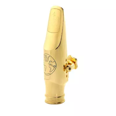 Gaia Tenor Sax Mouthpiece - Metal, Gold Plated, 8