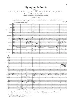 Symphony No. 6 in F Major, Op. 68 - Beethoven - Study Score