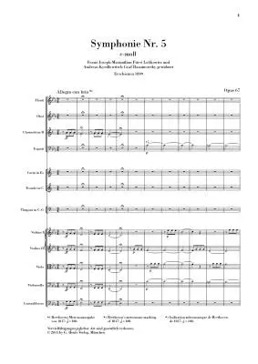 Symphony No. 5 in C Minor, Op. 67 - Beethoven - Study Score