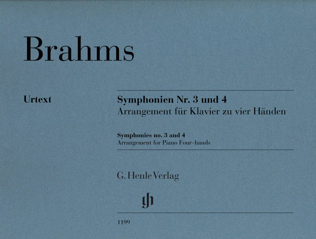 Symphonies No. 3 and 4 - Brahms - 1P4H - Book