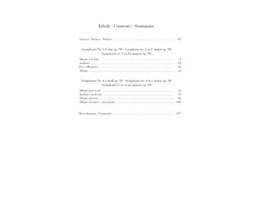 Symphonies No. 3 and 4 - Brahms - 1P4H - Book