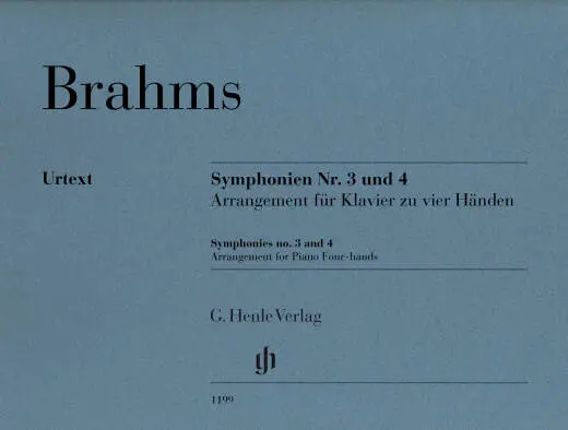 G. Henle Verlag - Symphonies No. 3 and 4 - Brahms - 1P4H - Book