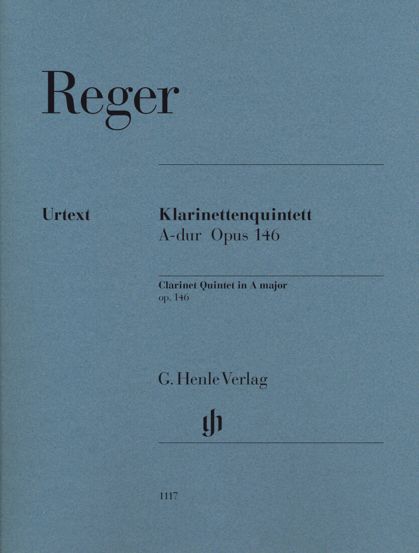 Clarinet Quintet in A Major Op. 146 - Reger/Kube - Parts Set