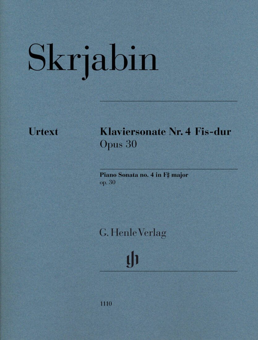 Sonata No. 4 in F# major, Op. 30 - Scriabin - Piano - Sheet