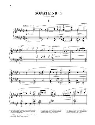 Sonata No. 4 in F# major, Op. 30 - Scriabin - Piano - Sheet