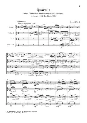 String Quartets Op. 41 - Schumann - Study Score