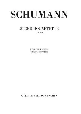 String Quartets Op. 41 - Schumann - Study Score