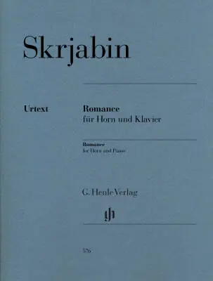 G. Henle Verlag - Romance - Scriabin - F Horn/Piano - Sheet
