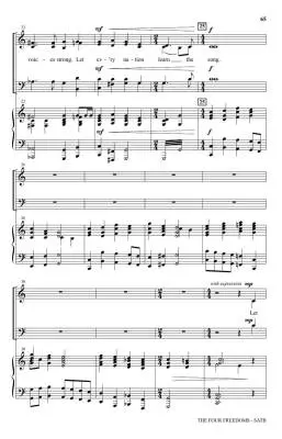 The Four Freedoms - Martin - SATB Accompanied - Book